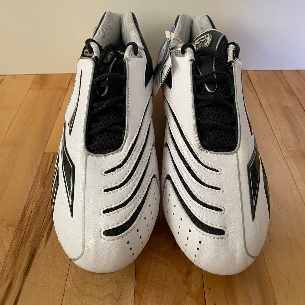 NFL Equipment Reebok The Pump PlayDry White & Black Football Cleats Mens Size 13 - Picture 4 of 9